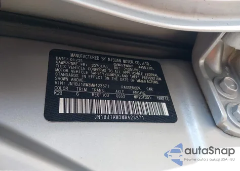 2021 Nissan Rogue Sport S Awd Xtronic Cvt from USA, damaged, VIN JN1BJ1AW3MW423871